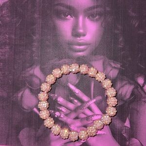 Elegant violet sparkling Bracelet